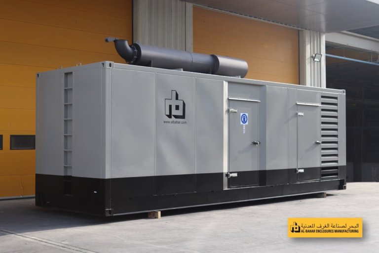 Al Bahar MCEM Gallery Generator Enclosure with Stainless Steel Muffler 768x512 - Al Bahar MCEM Gallery